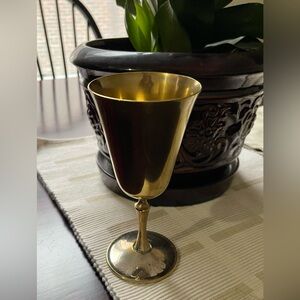Vintage De Uberti Italy Brass Goblet